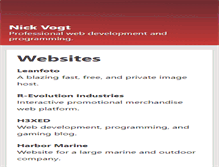 Tablet Screenshot of nickvogt.com